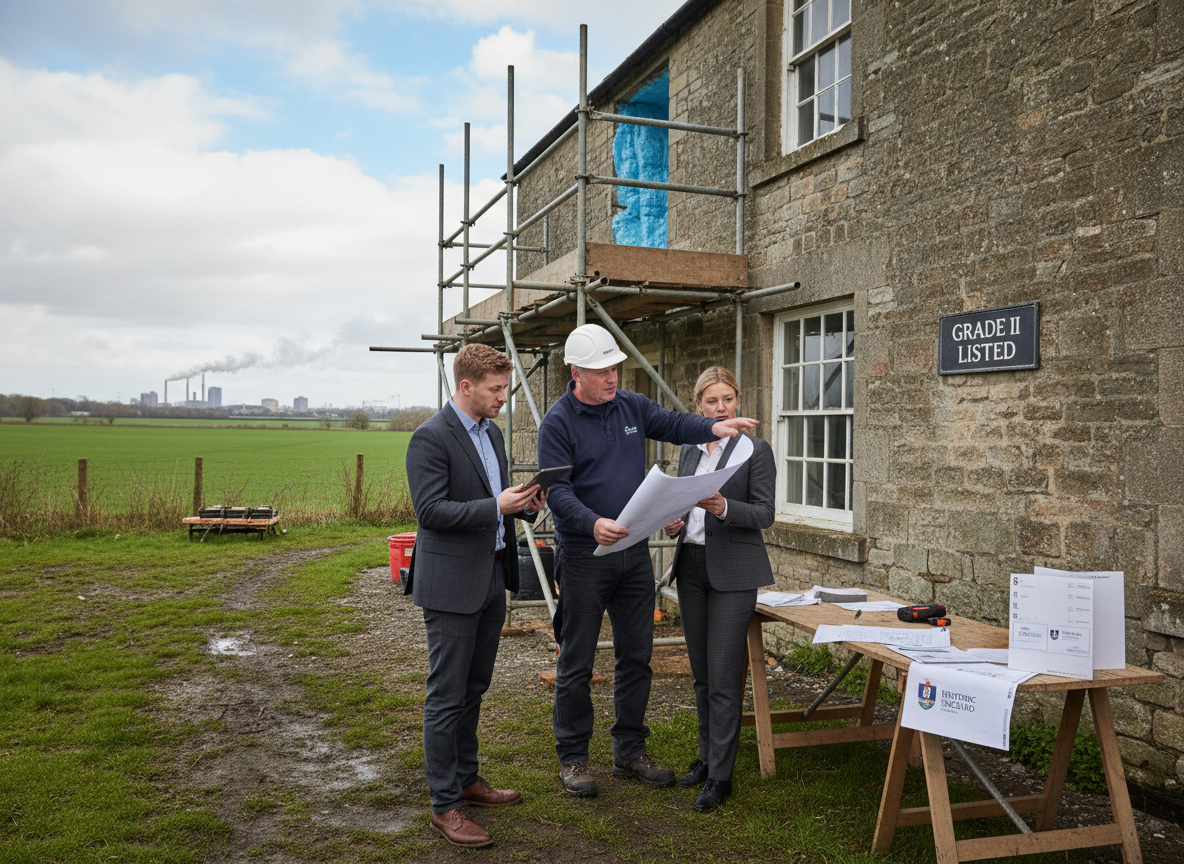 Planning Permission and Listed Building Rules for Spray Foam Removal Near Scunthorpe