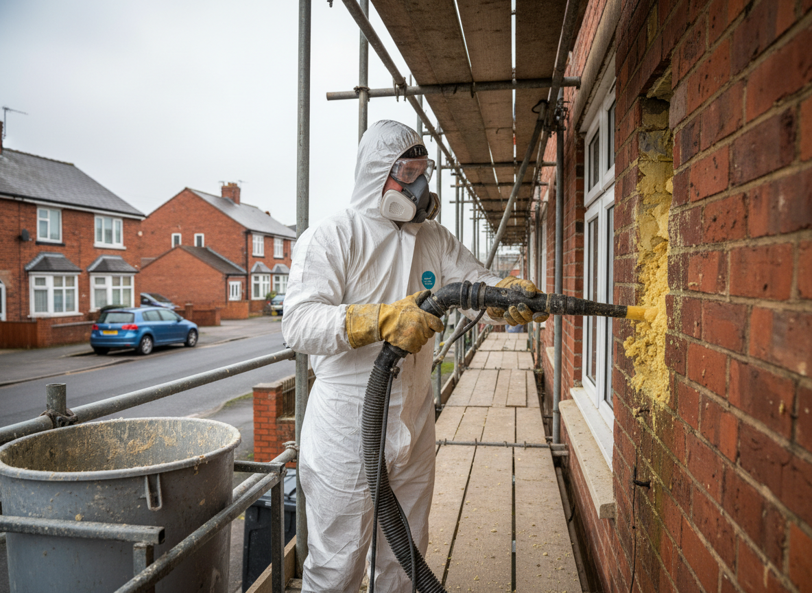 Cavity Wall Spray Foam Removal in Scunthorpe, Lincolnshire